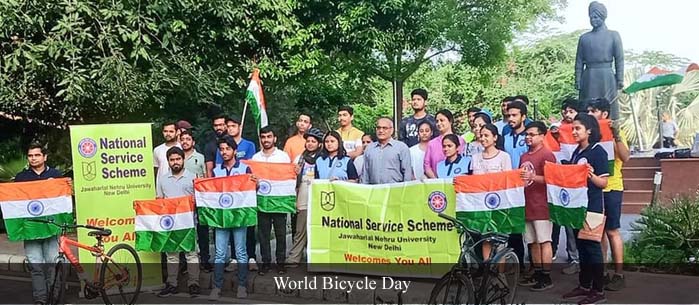 NSS celebrated World Bicycle Day