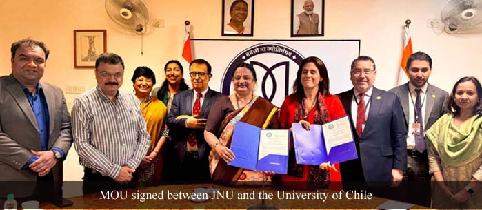 MoU between JNU and Univ. of Chile