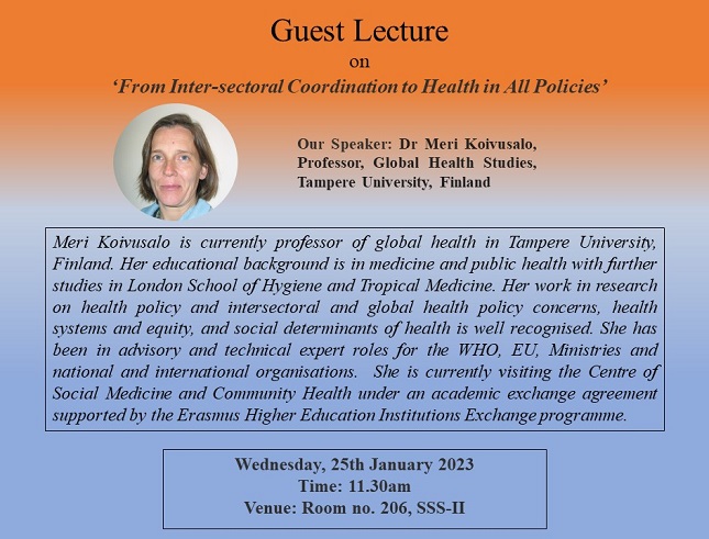 CSMCH guest lecture