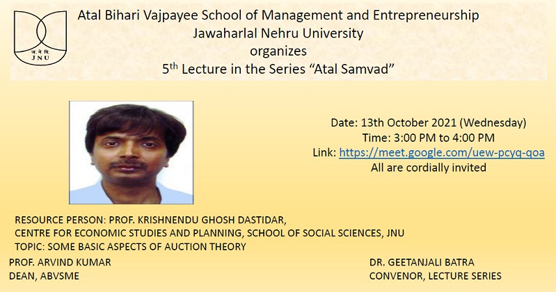 5th Lecture of Atal Samvad
